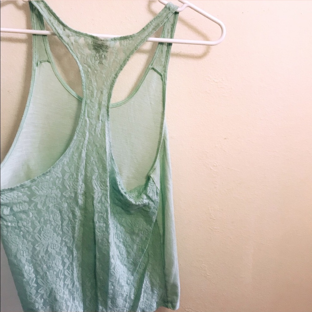 PINK // Lace, RazorBack Tank. - Picture 2 of 3